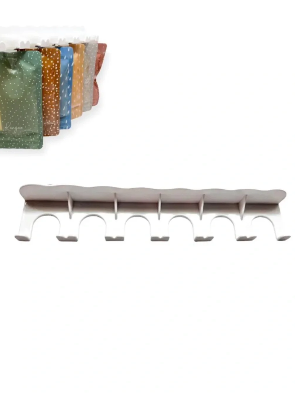 Food Pouch Hanger for Fridge, Refrigerator Organizer Storage Yogurt Baby Food